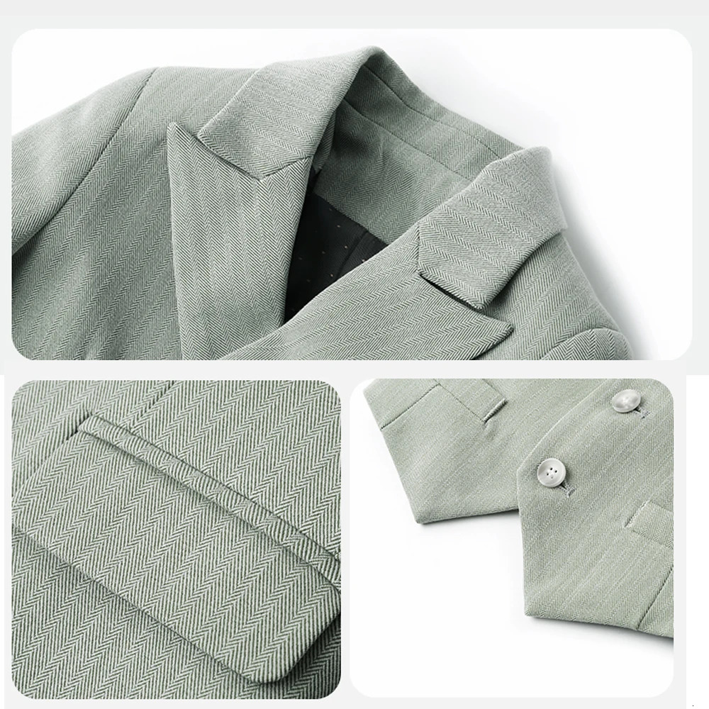 Boys Suits British Childrens Clothing Set Baby Flower Girl Dresses Handsome First Birthday Party Fashion Green Formal Suit 250530