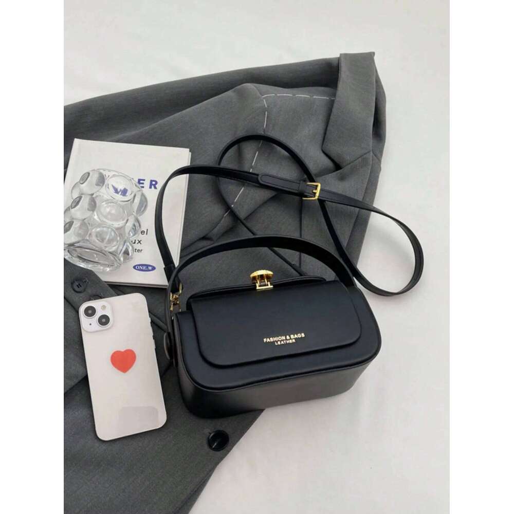 Women s Fashion Box Shaped Crossbody Bag Handheld Elegant Minimalist Large Capacity Shoulder Handbag With Top Handle