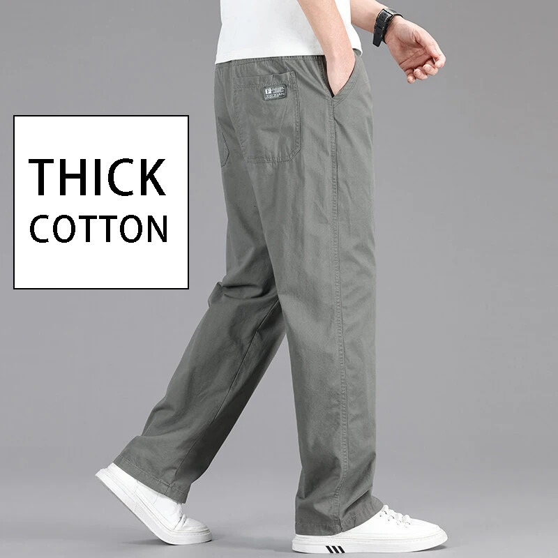 Arrival Mens Cargo Pants Big Size Loose Straight Work Summer Autumn Spring Joggers Cotton Casual Male Trousers 250605A