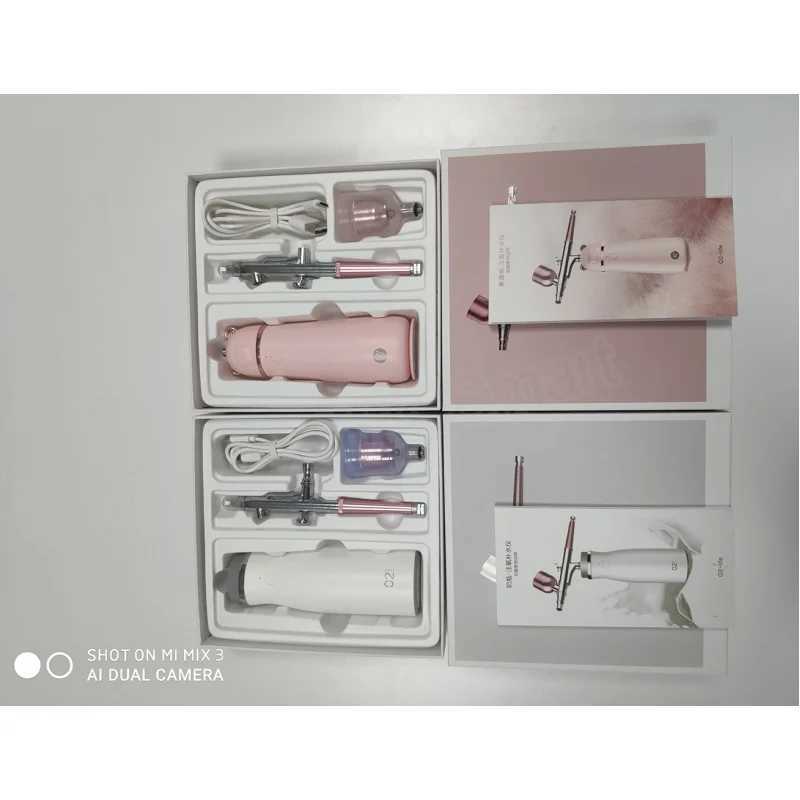 2021 Yeni Gelenler El Tipi Yz Nemlendirici Oksijen Pskrtme Tabancas Nano Oksijen Enjeksiyon Kozmetik Cihaz XJ250607