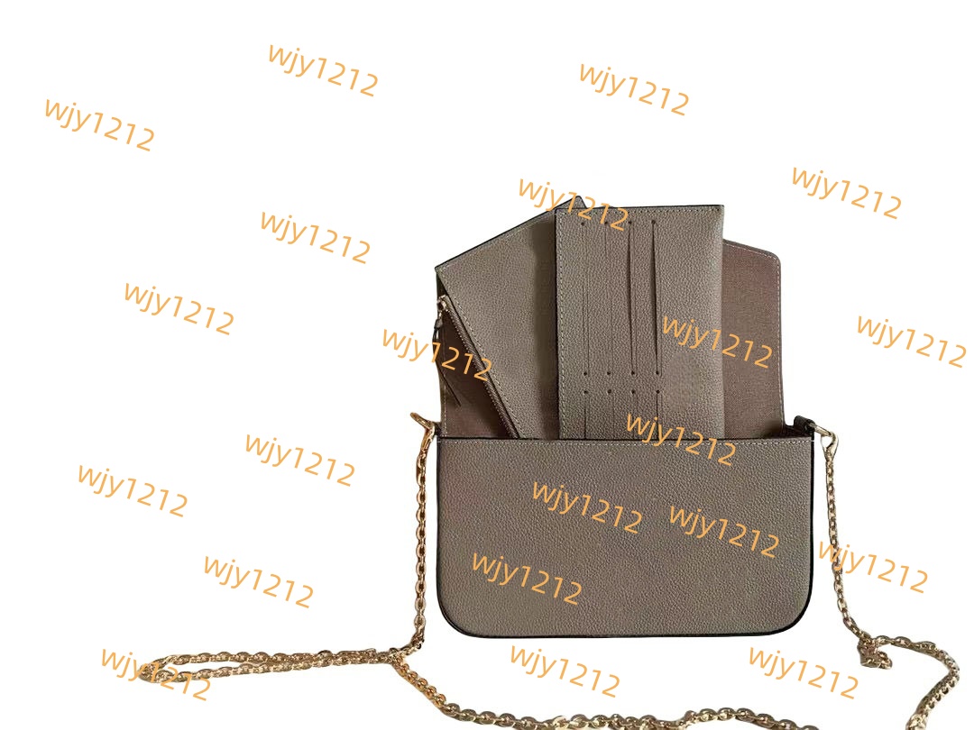 Classic high-quality luxury designer wallet, convertible clutch and shoulder bag with buckle leather wallet, free delivery