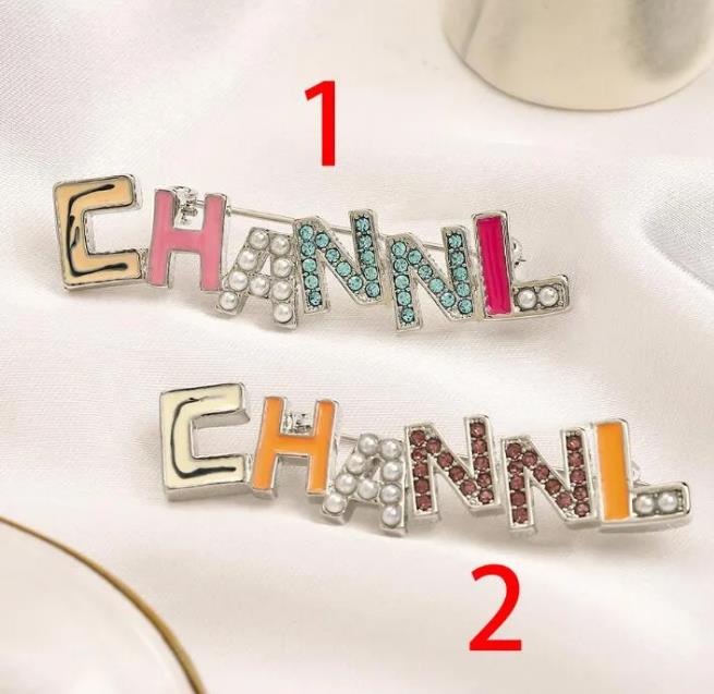 Brand Double Luxury Fashion Men Women Brooches Designer Letter 18K Gold Plated Stainless Steel Jewelry Brooch Pin Christmas Party Love Gift Accessorie