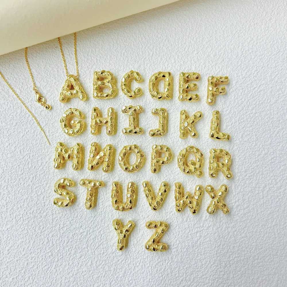 European and American personality trends exaggerated irregular A-Z26 letter pendant for necklace bracelet accessories material XJ250604