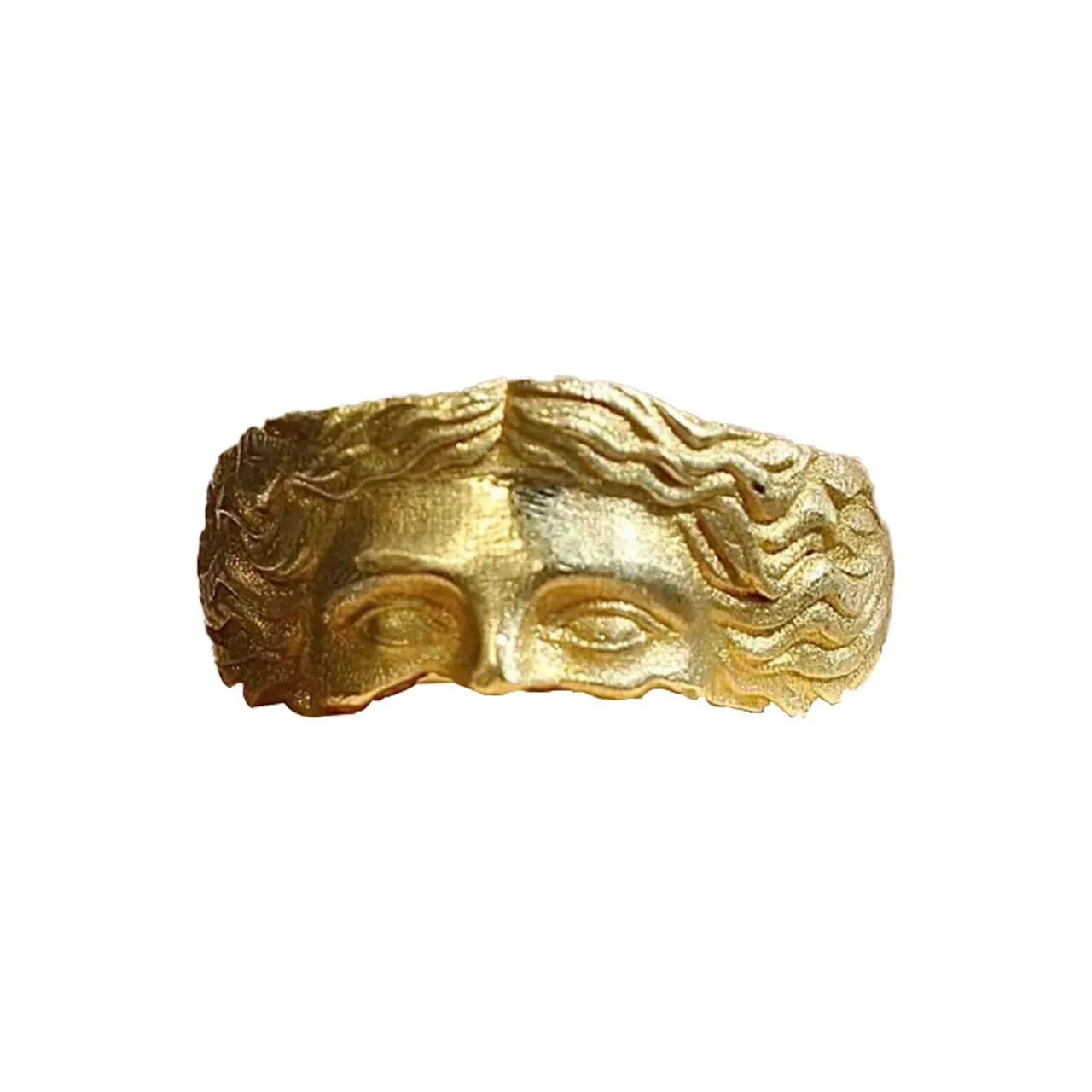 Vintage Venus Half Face Adjustable Rings for Women Men Literary Sculpture Silver Color Creative Ring Party Jewelry Accessories