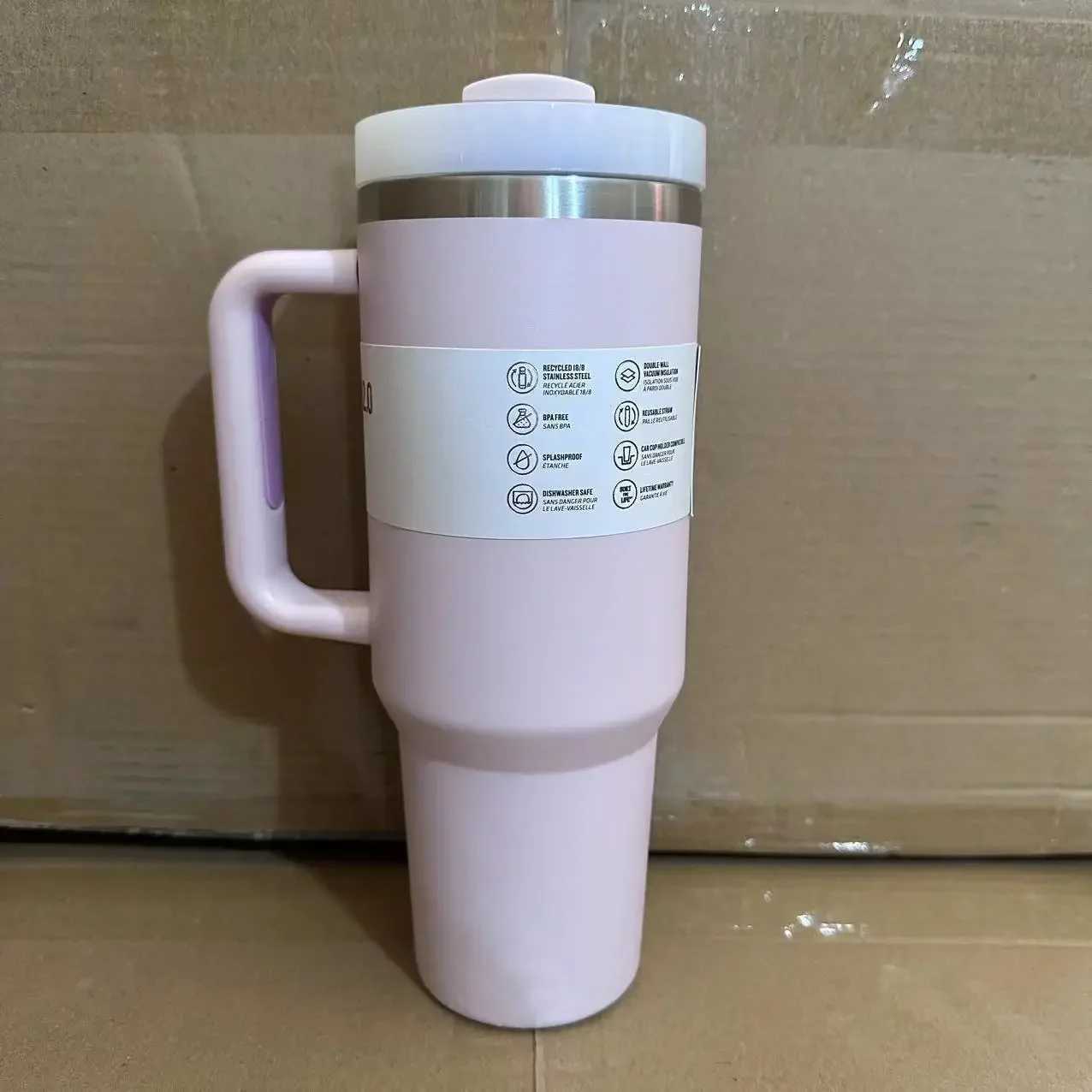 1.18L 40oz Stainless Steel Thermo Bottle Car Water Cup Insulated Cold Drink Vacuum Cup Travel Thermal Mug For Sport Stankey X250605