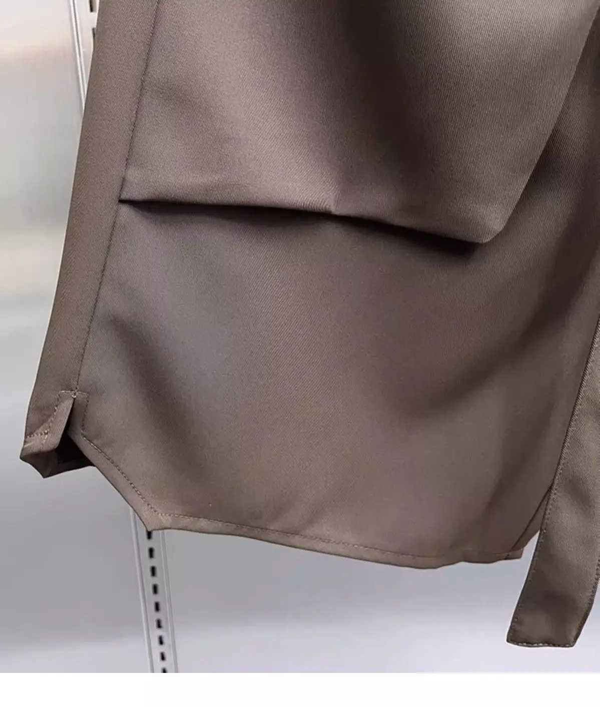 Mens Summer Pure Color Coffee Drawstring Casual Ice Silk Lightweight Breathable Loose Fit Trendy Straight Fit 5 Inch Shorts XJ250605