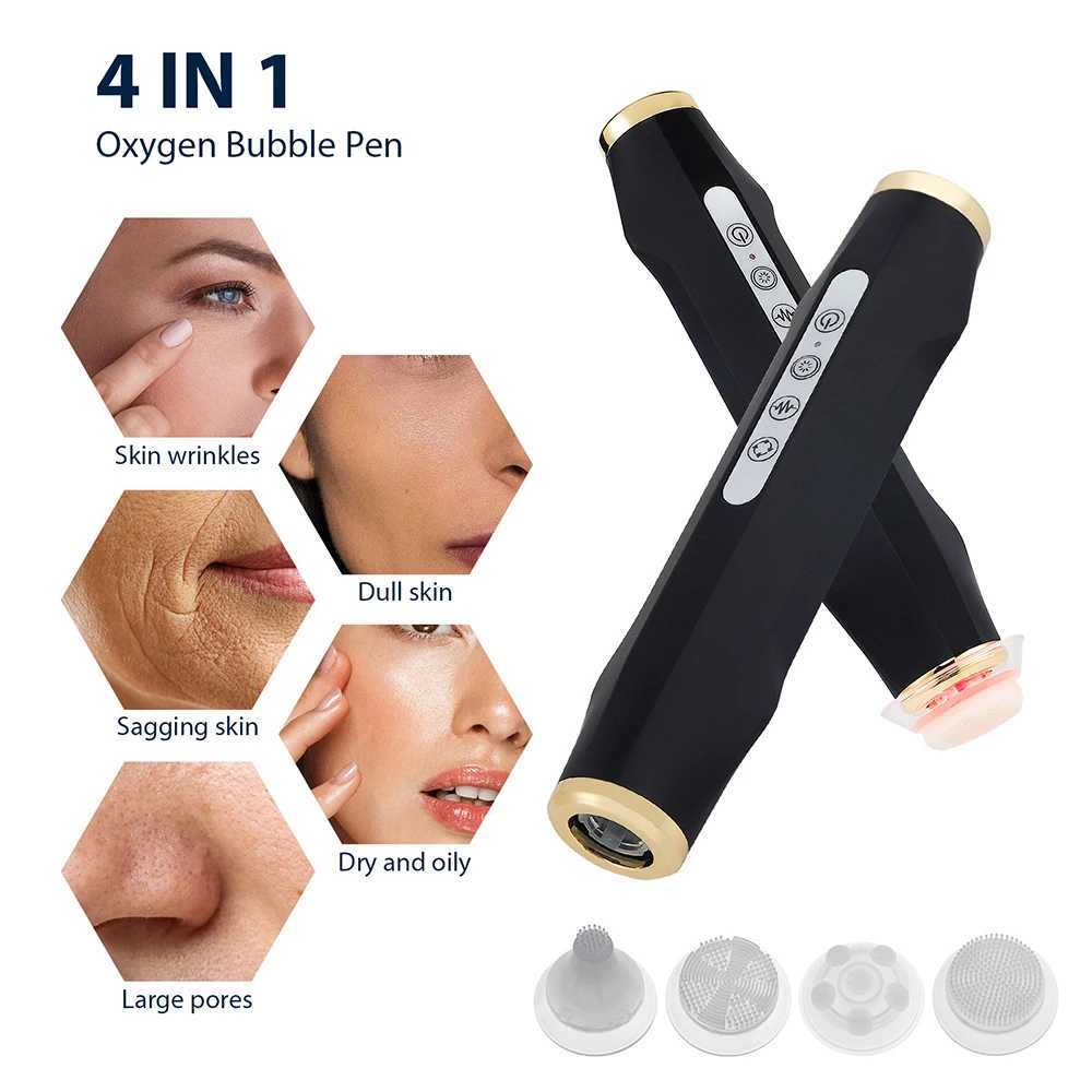 Portable CO2 Oxygen Bubble Pen Rechargeable Facial Cleaning Balance Serum Input Pen Anti-aging Skin Care Beauty DeviceXJ250607