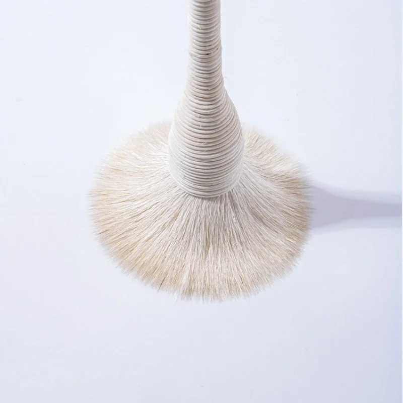 Flat Goat Wool Rattan Makeup Brushes Professional Foundation B Loose Powder Contour Brush for Beauty Makeup Brushes W250605