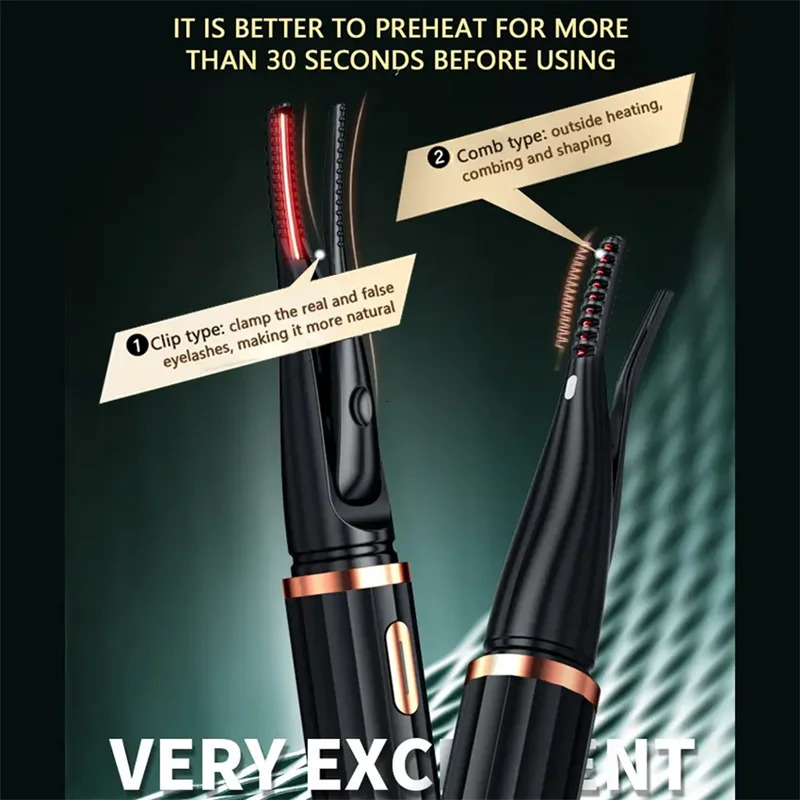 Electric Eyelash Curler Electric Long-Lasting Styling Portable Electric Heating No Damage to Eyelash Curling Artifact 250604