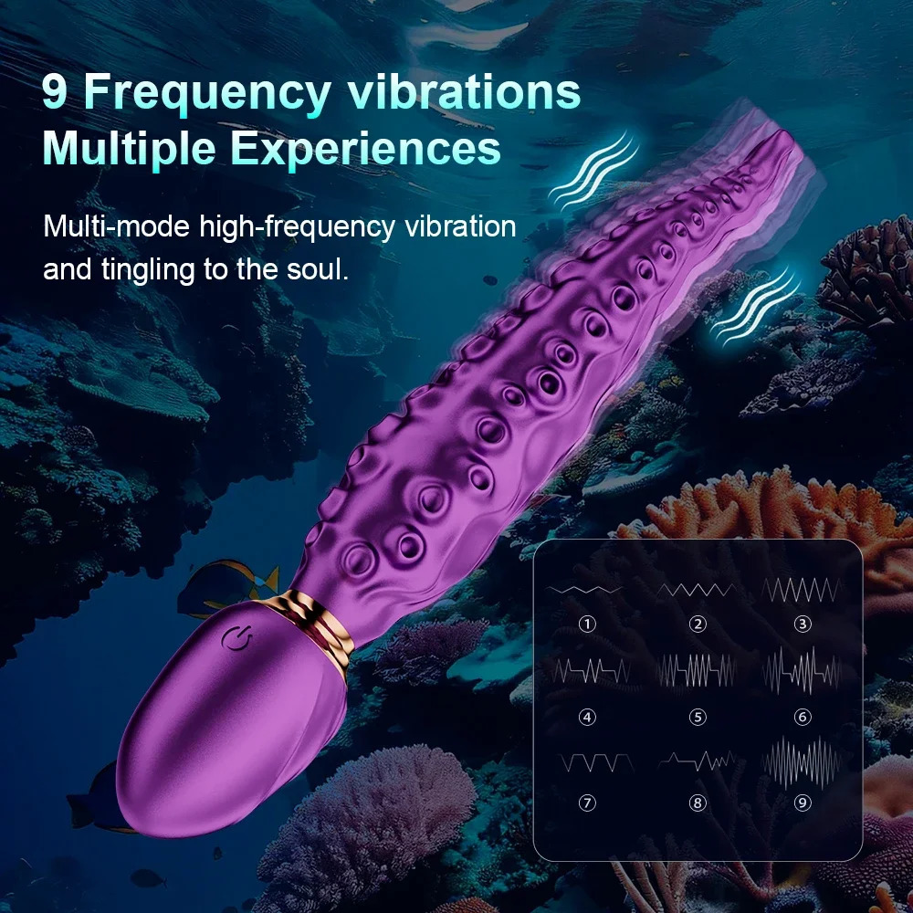 Octopus Tentacle Anal Vibrator Female G-Spot Clit Vagina Stimulation 360° Rotation Silicone Dildo Masturbation Sex Toys Women 250603