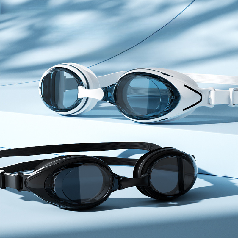 High-Definition Adult Unisex Goggles Comfortable Fit Swimming Glasses Waterproof Anti-Fog Professional Diving Silicone Swim Cap