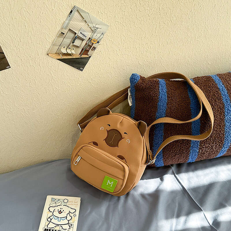 Cute Shoulder 2025 New Cartoon Capybara Mini Soft Adorable Small Crossbody Bag for Women