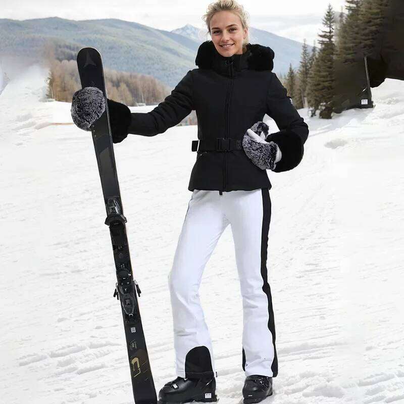 2025 New Ski Suit Outdoor Double Board Waterproof Warm Breathable Snow Jacket Top Women's Sports Loose Extreme Cold Clothing