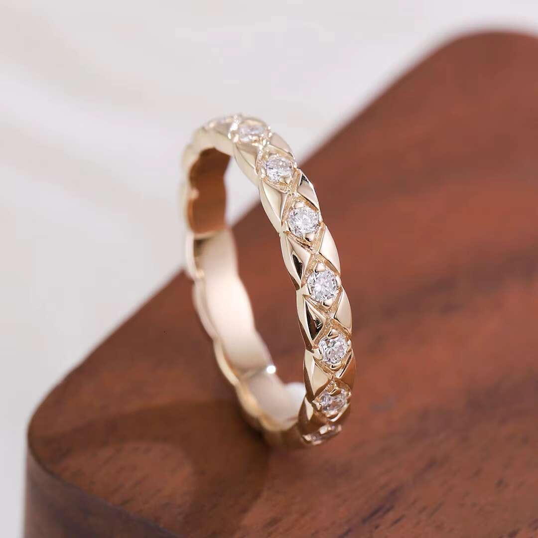 Provence Jewelry Customized Engraving Moissanite Diamond Setting Ring 10k Solid Gold Man Engagement /wedding Ring Fine Jewelry