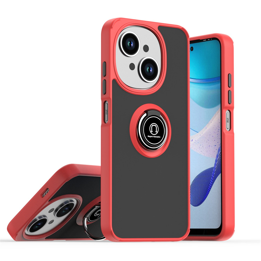 Wholesale Mobile Phone Cases For Tecno Spark Go 2025 Spark 20 Pro For Infinix Hot 50 Pro 4G Translucent Matte Case Ring Kickstand Shockproof Phone Cover