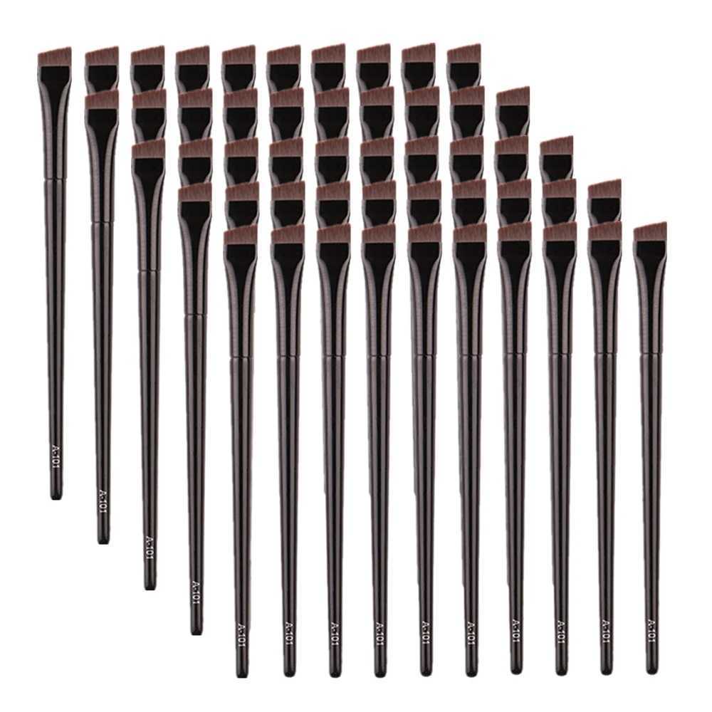 5/10/20/50 Pcs Brow Contour Makeup Brushes Eyebrow Eyeliner Brush Professional Super Thin Angled Liner Eye Brush Make Up Tools W250605
