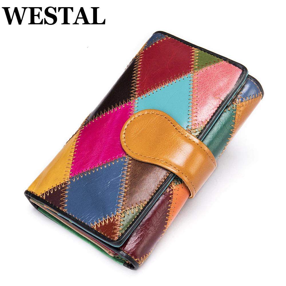 WESTAL Womens Purse Leather Wallet for Women Small Clutch Boho Purses Coins and Cards Hasp Coin Ladies 4203 250605