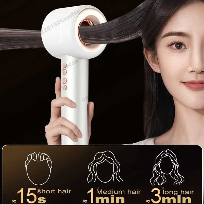 5 IN 1 Professional Negative Ion Hair Dryer 1600W Leafless Hair-care Hair Dryer Styling Tools 200 Million Anion Super Blow DryerXJ250605