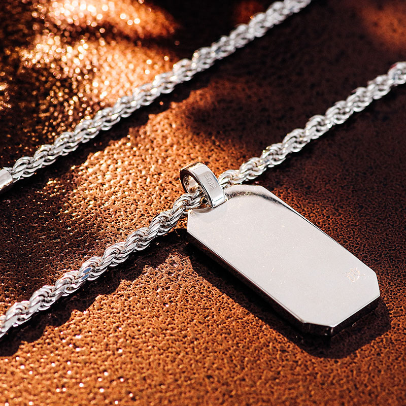 New Arrivals Bulk Stock Big Picture Hip Hop Pendant DEF Moissanite Diamond Pendant 925 Sterling Silver Smooth Back Design for Men Hip Hop Necklace