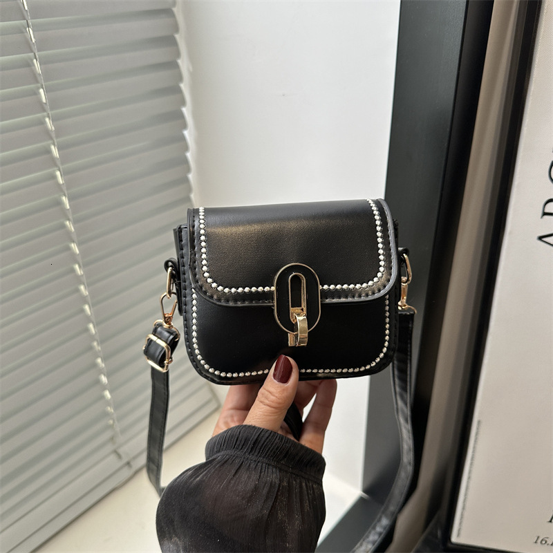 designer Niche Design Small Square Bag Simple Casual Fashion Bag for Women 2025 New Retro Personality Trendy Crossbody Bag