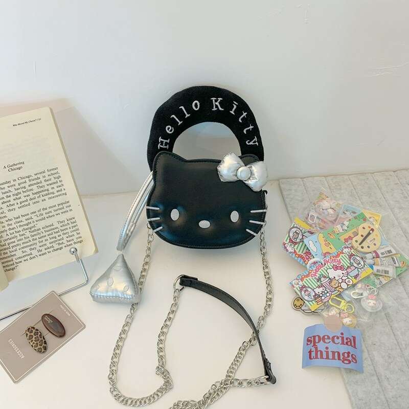 Summer Cute Coin Mini Chain Shoulder 2025 New Style Personality Cartoon Kitten Girl Crossbody Bag