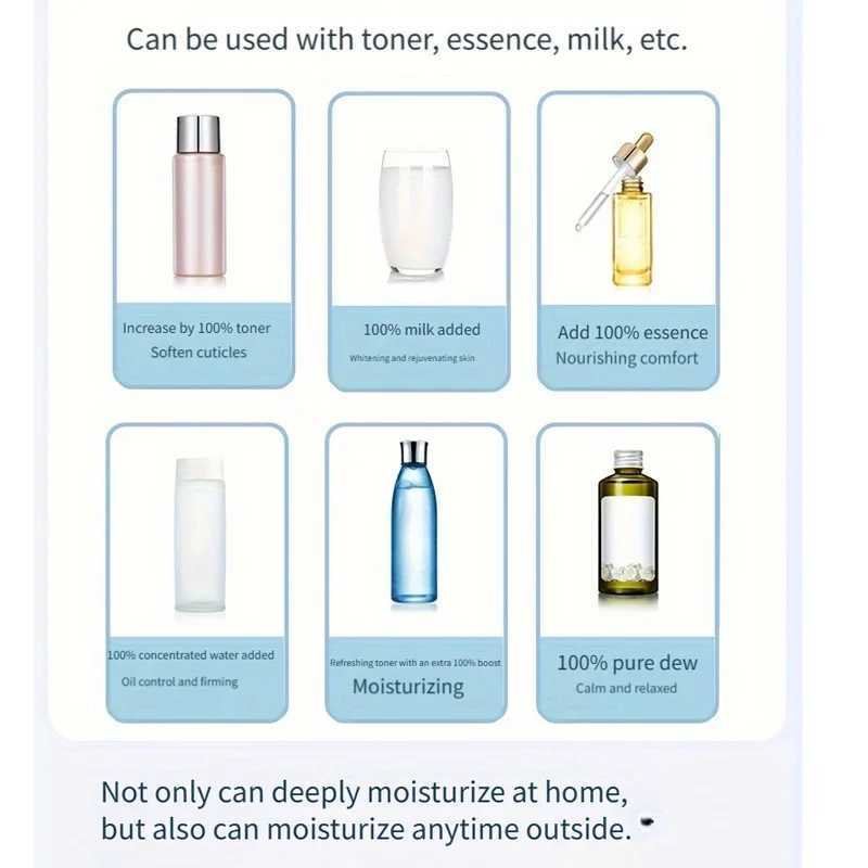 High Pressure Nano Spray Face Oxygen Air Compressor Fog Mist Spray Gun Injection Instrument Airbrush Skin Care Tool XJ250607