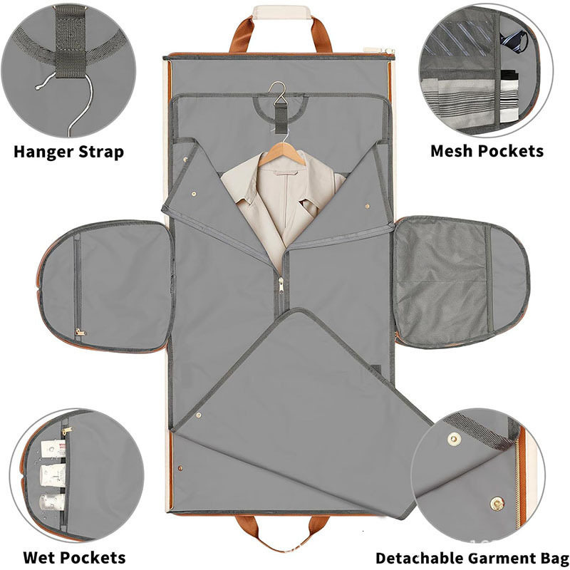 New Convertible Clothing with Detachable Hanging Suit Portable Travel Bag
