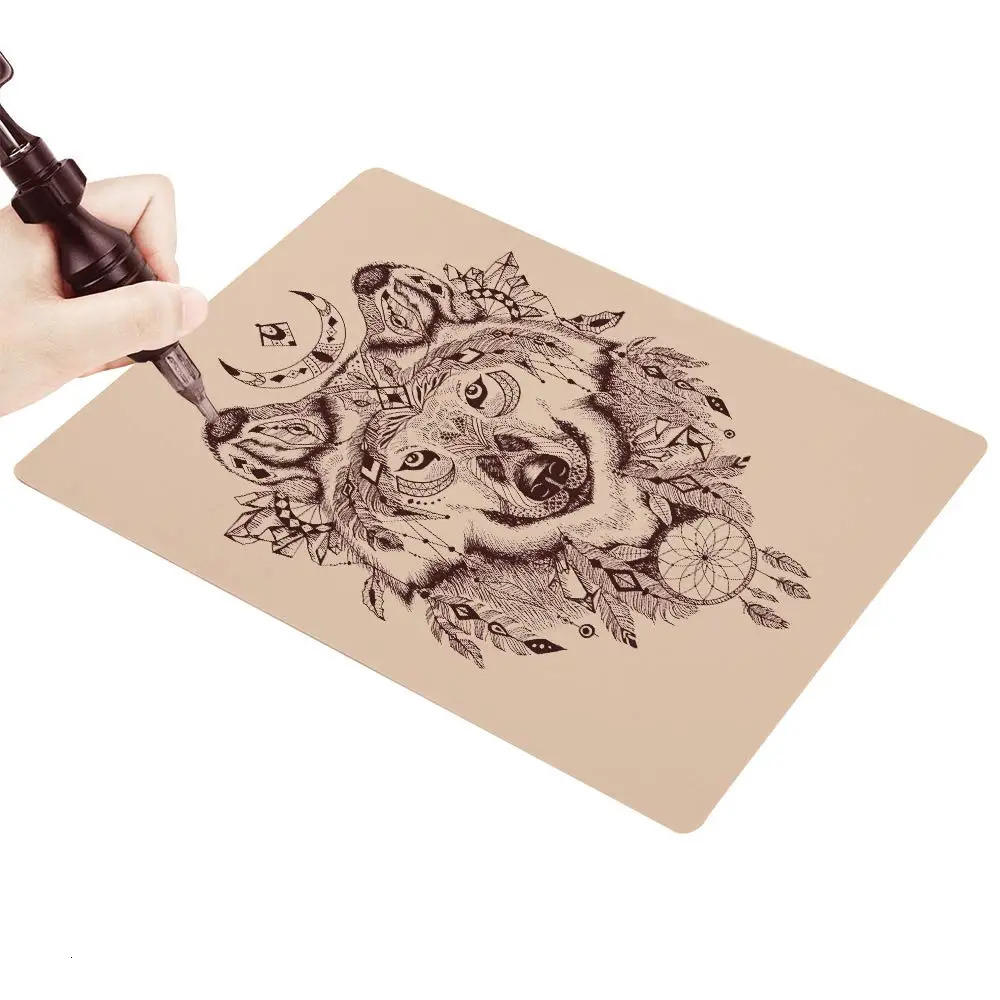 2010531PCS Tattoo Practice Skin Blank Fake Tattoo Skin Synthetic Leather for anent Makeup Tattoo Beginner Exercise Tool 250604