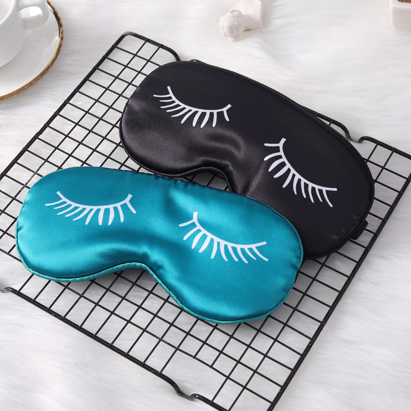 Printed eyelashes to relieve fatigue during lunch break, travel, at home or while sleeping - eye protection mask