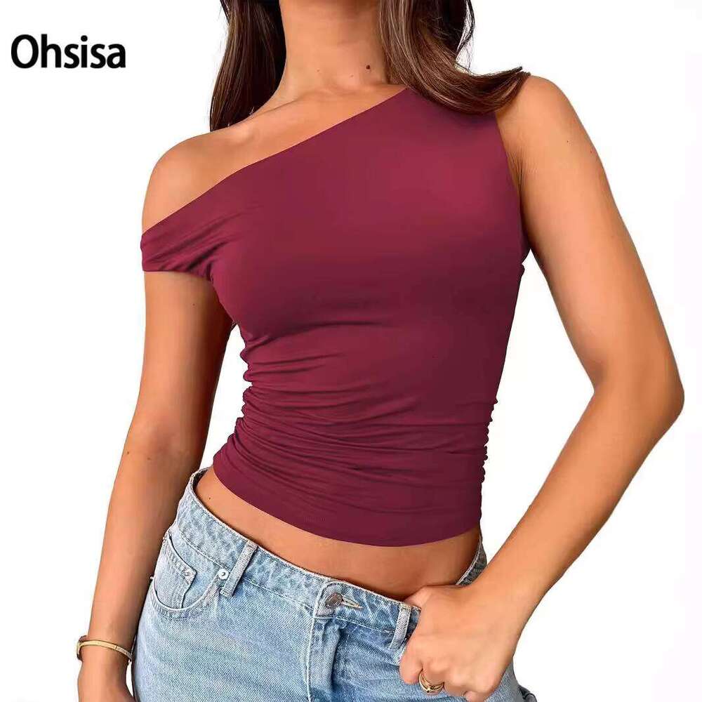 DHessentials Womens Summer Off the Shoulder Tops Going Out T Shirts Crop Tank Fashion Clothes Spring Outfits Top