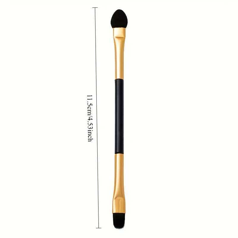 Double-Head Eyeshadow Brush with Sponge Stick Eyeliner Fashion Beauty Makeup Tool for Seamless Application W250605