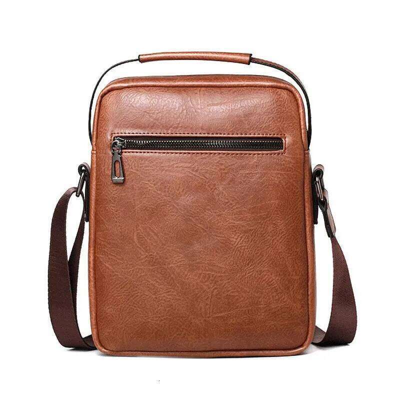 Hot Selling Leather Shoulder Bag Fashionable and Casual Travel Tablet Handbag for Men Crossbody Bags