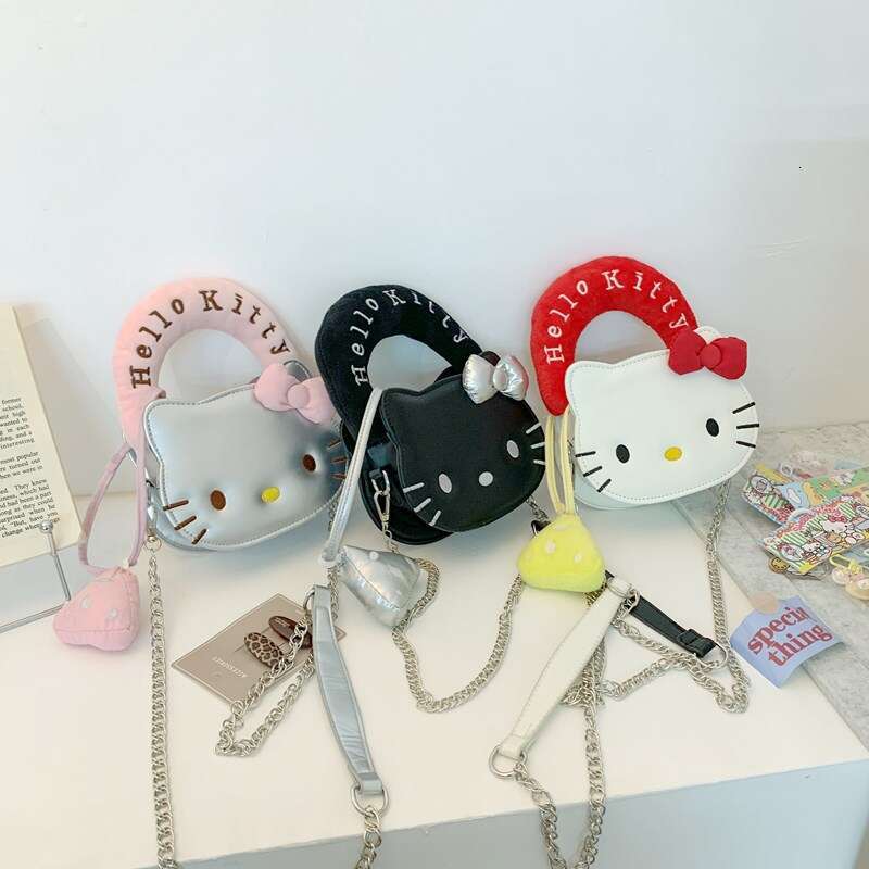 Summer Cute Coin Mini Chain Shoulder 2025 New Style Personality Cartoon Kitten Girl Crossbody Bag
