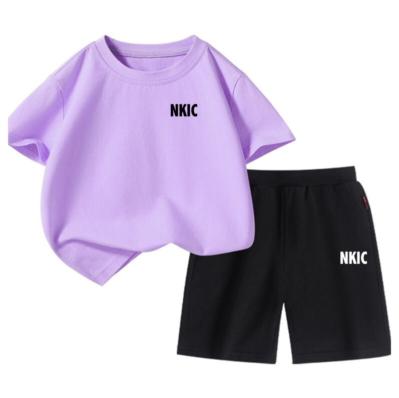 Summer Baby Girl Boy Clothes Set Children Brand Printing 100% Cotton T-shirt and Short 2Pcs Suit Kid Shorts Sleeve Tracksuit J250625