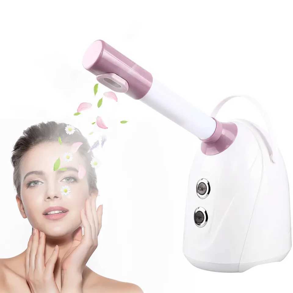 Professional Facial Steamer Vaporizer Hot Cold Mist Humidifier Face Nano Sprayer Ozone Steam Skin Care Moisturizing Cleaning XJ250607