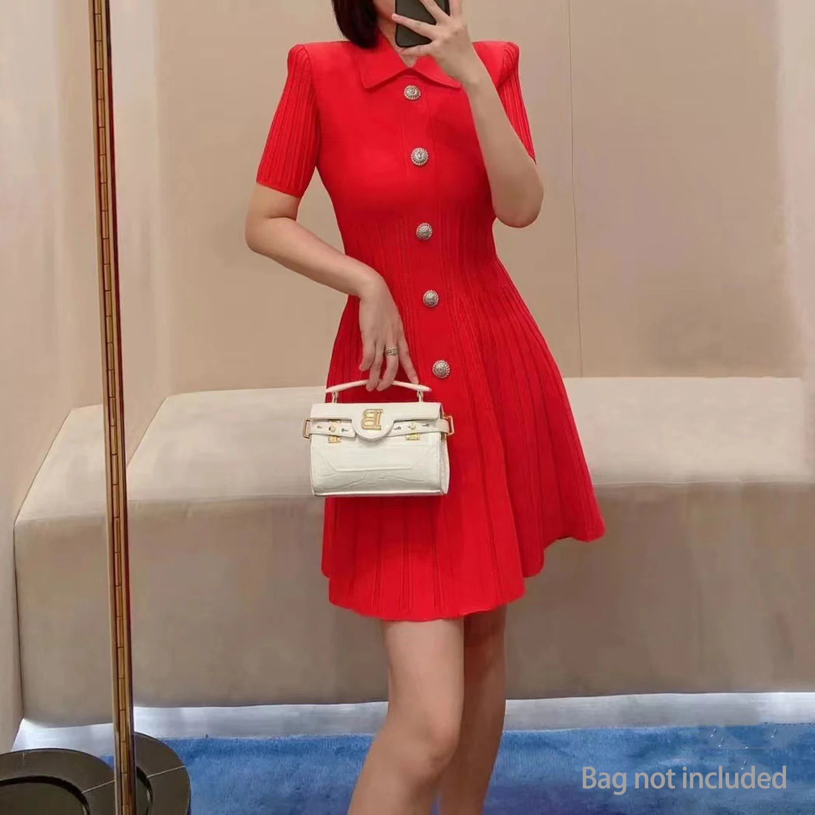 Women Summer Short Sleeve ALine Knitted Dresses Cotton Slim Fit Casual V Neck Bodycon Midi Dress Free Size 250604