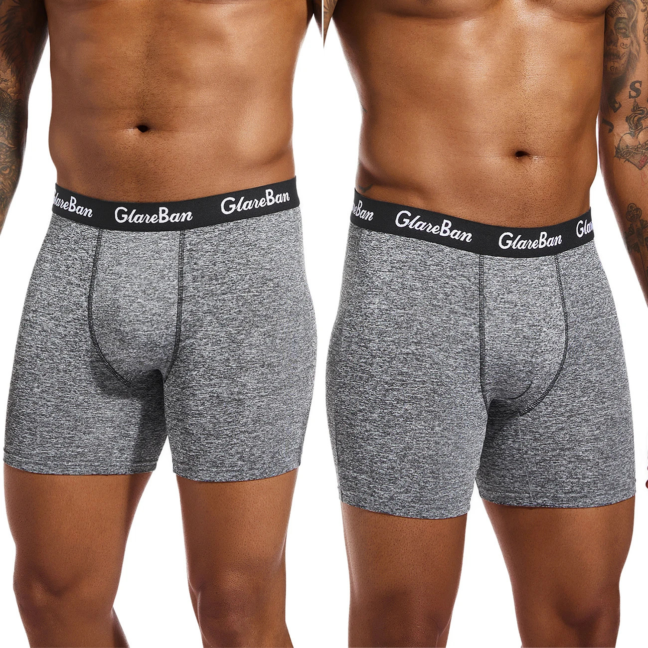 4pcs Set Mid-Long Boxer Shorts Men Underwear Male Underpants for Men Homme Boxershorts Slips Soft Panties 250605