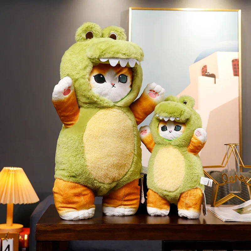 Mofusand Cute Shark Cat Cosplay Plushie Animals Series 50cm Giant Kawaii Soft Stuffed Plush Doll Birthday Gift Toys For Children 250604