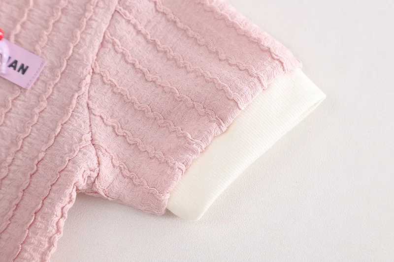 2025 New Summer Baby Girls Clothes Children Cotton T Shirt Shorts 2Pcs/Set Toddler Clothing Infant Fashion Costume Kids Suits R250605