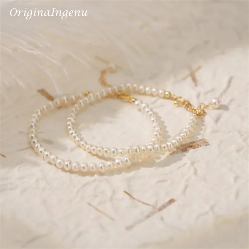 Handmade Natural Pearls Bracelet 14K Gold Filled Pearl Bracelet Custom Lenght Jewelry Boho Bracelets Vintage Boho Women Jewelry 250604