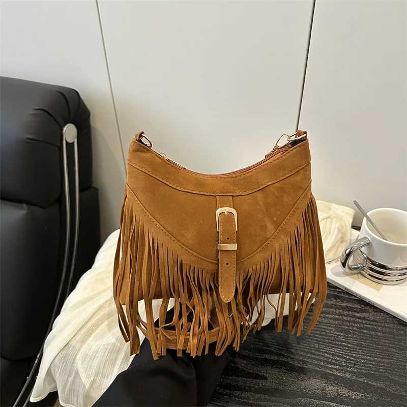 Y2k Bag Tassel Small Square Bag Womens Bag Light Luxury Personalized Shoulder Bag Internet Celebrity Trendy Crossbody Bag XJ250605