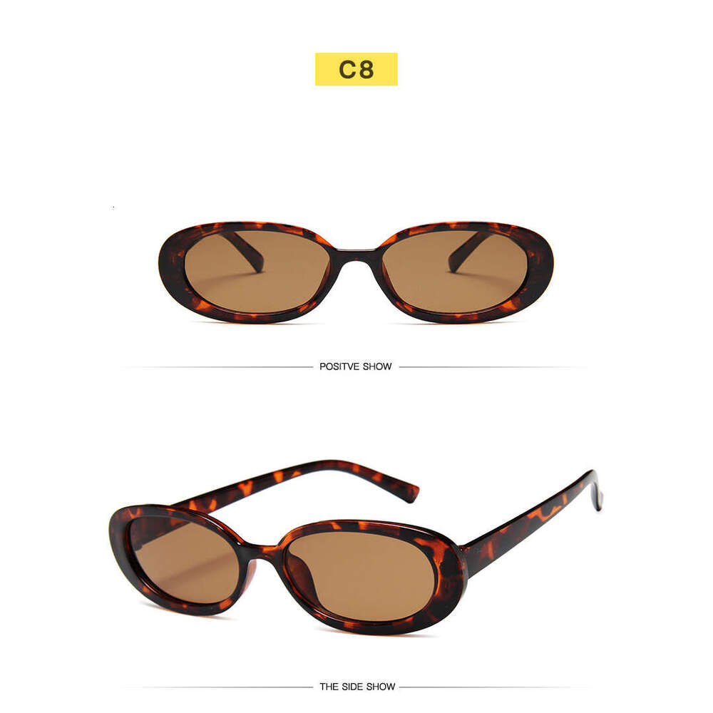 New Style Personality Small Frame for Men and Women Cow Color Lightweight Comfortable Sunglasses AliExpress Glasses