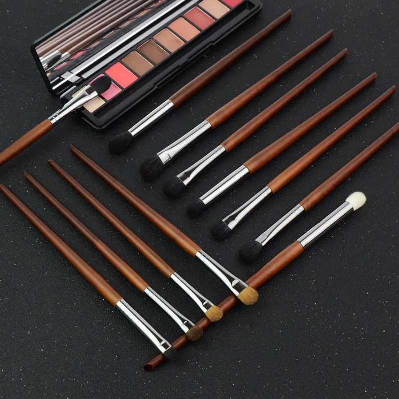 1pc Eye Makeup Brushes Eyeshadow Makeup Smudge Highlighter Crease Eyebrow Detail Smoky Eye Brush Goat Hair W250605