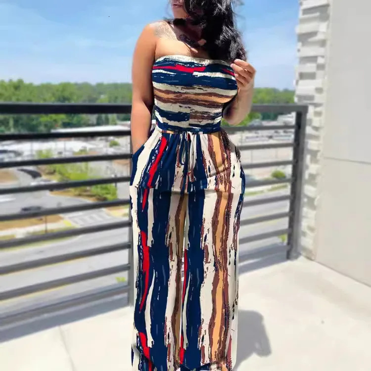 Elegant Fashion Polka Dot Printing Jumpsuits Women Spring Autumn Streetwear Casual Clothes Off Shoulder Overall Female 250603