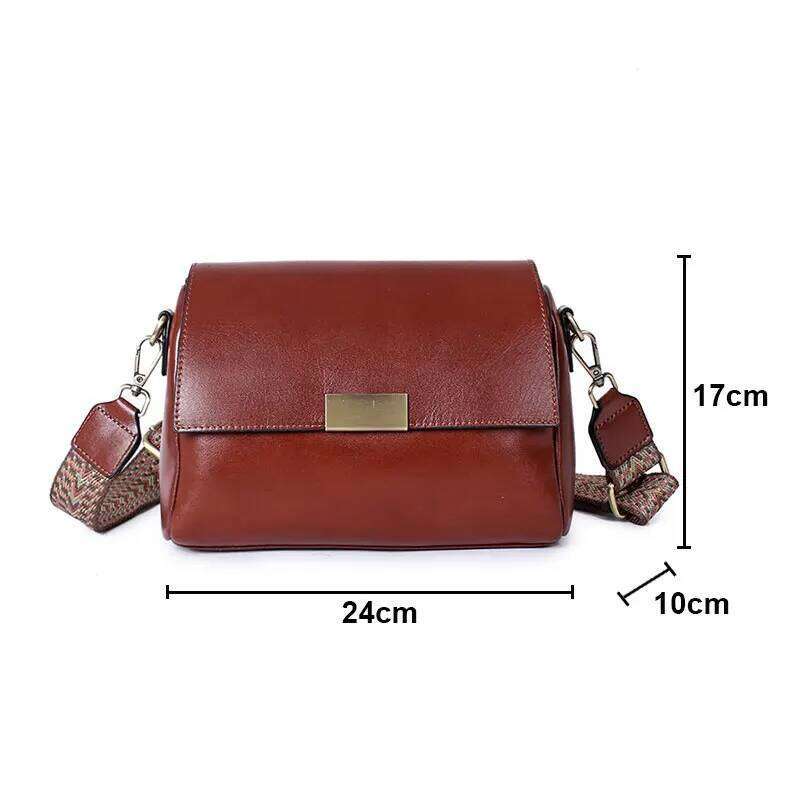 Women's New Genuine Leather Women Shoulder Bag Soft Cowhide Crossbody Messenger Bags Fashion Female Handbags