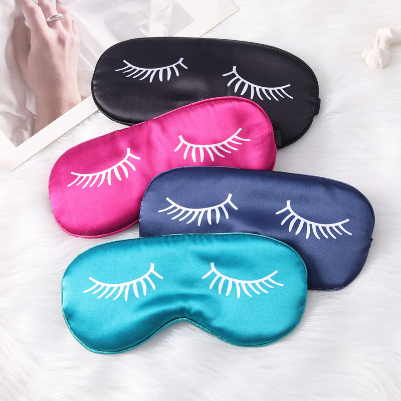Printed eyelashes to relieve fatigue during lunch break, travel, at home or while sleeping - eye protection mask