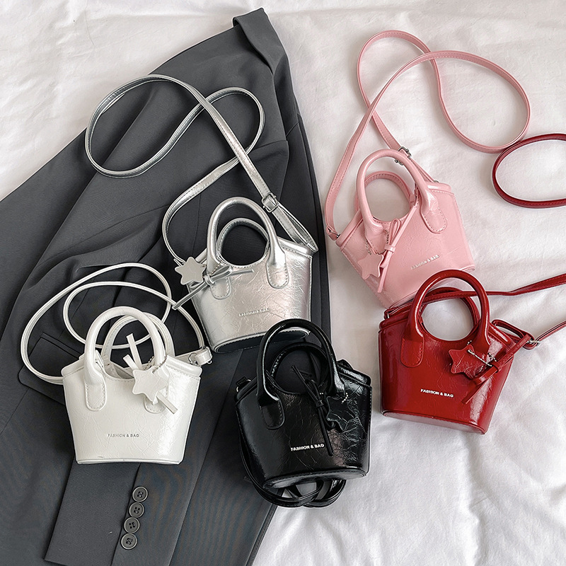 Korean style fashion solid color women's shoulder bag fashion mini cute pendant bag designer women's shoulder bag crossbody bag