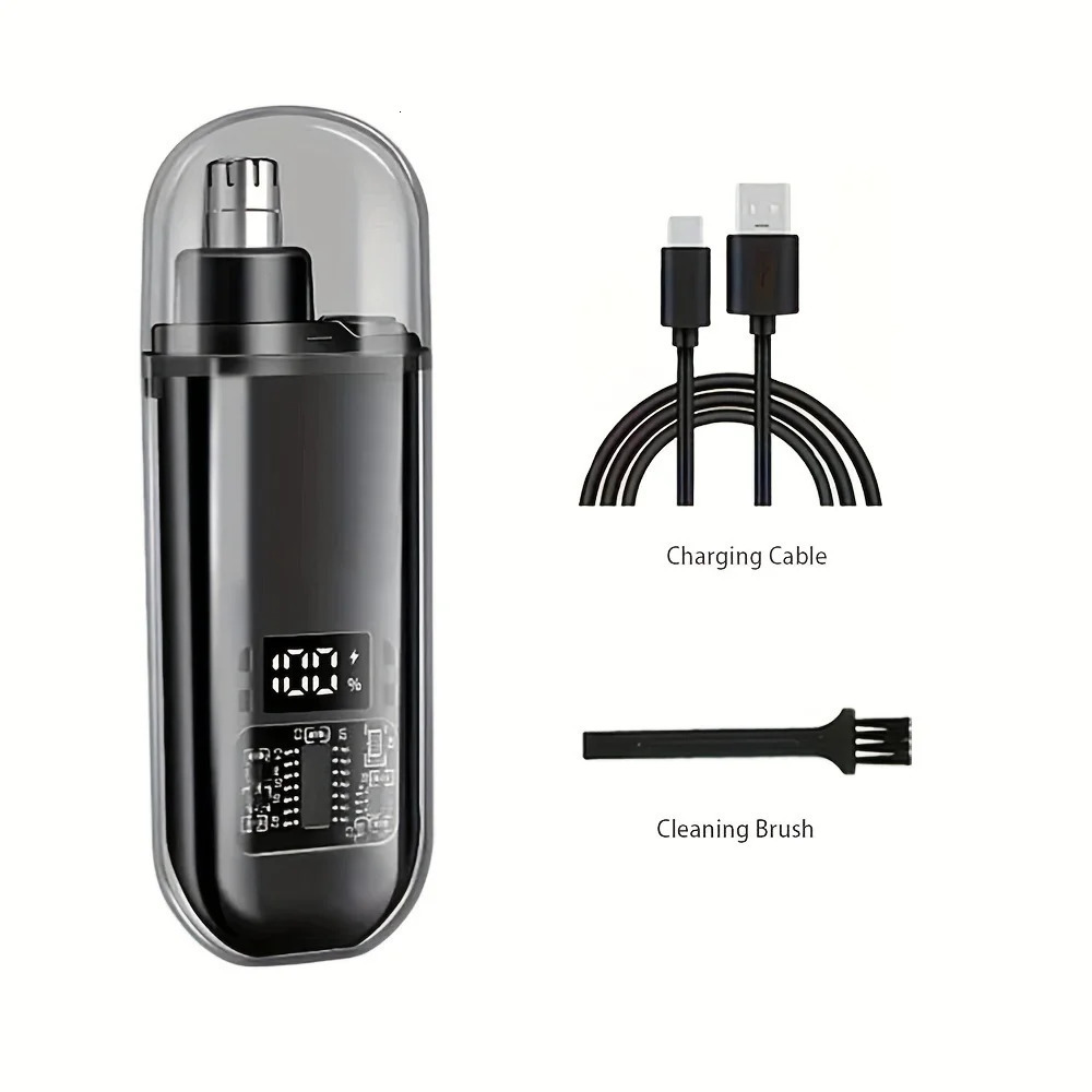 Suitable for men USB charging nose and ear hair trimmer portable electric nose hair clipper mini compact quick chargin 250604