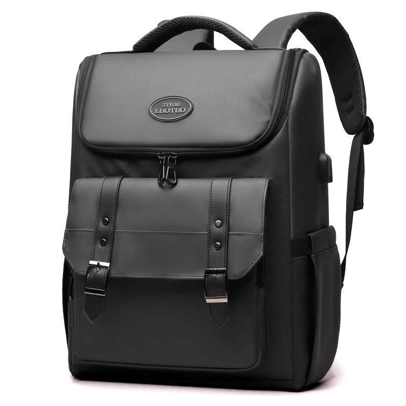 New Casual Laptop with USB, Men's Business Travel Large Capacity Backpack, Student School Bag