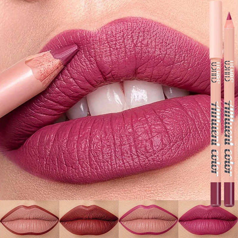 8 Colors Waterproof Lip Liner Pencil Long Lasting Sexy Dark Red Pink Matte Lipstick Pencil Natural Lipliner Pen Red Contour Tint 250605